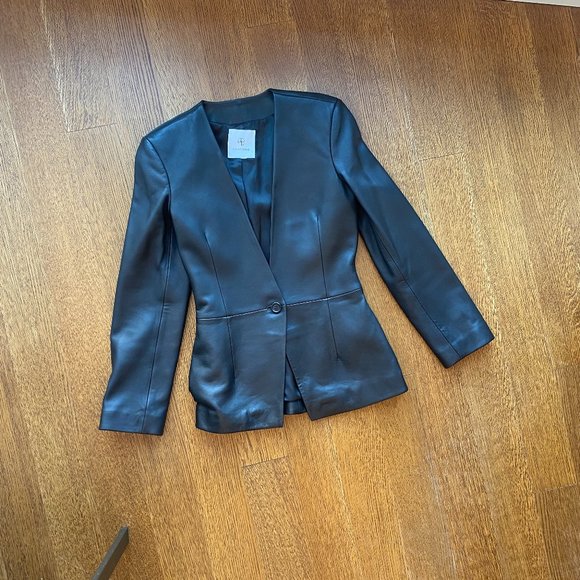ANINE BING EVENING LEATHER BLAZER | SIZE XS - Picture 5 of 12